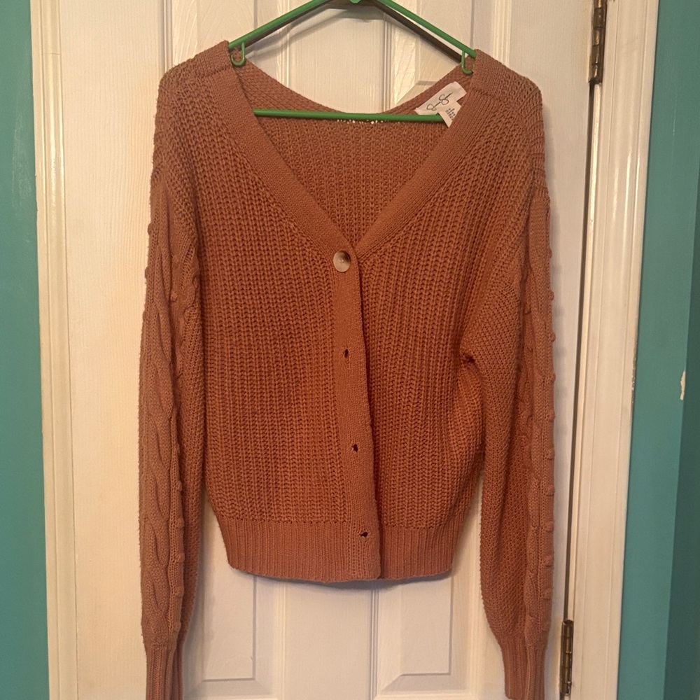 Jessica Simpson Terracotta Knit Cardigan
